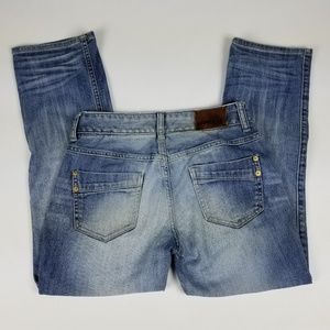 Express faded bootcut jeans size 00